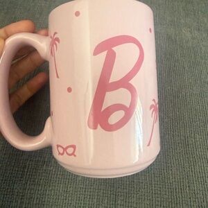Barbie Pink  Mug with Palm Tree Design